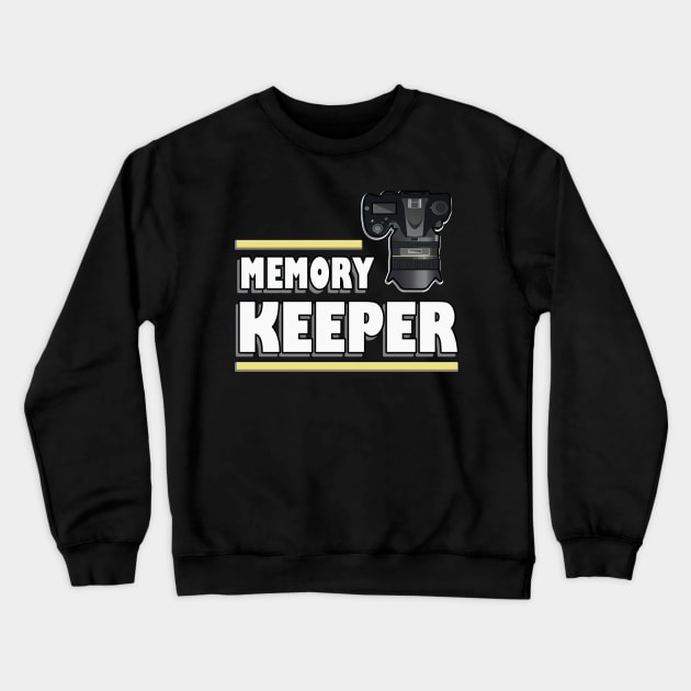 Memory Keeper Reflex Camera Photographer Crewneck Sweatshirt by Foxxy Merch